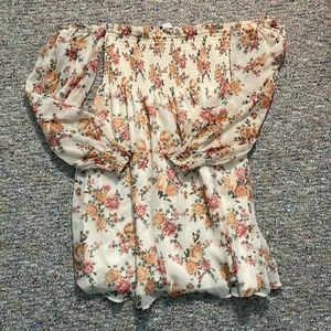 Forever 21 off the shoulder floral dress